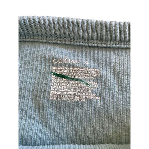 Colsie Ribbed Cropped Cami Tank Top Crop Workout Sleepwear - Picture 6 of 9